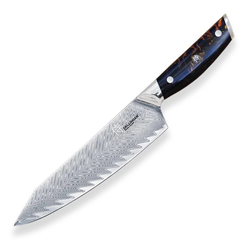 foto Kucha�sk� n�� Gold Chef Kiritsuke 205 mm Dellinger Resin Future